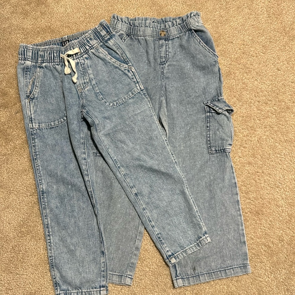 Girls GAP Easy On Jeans / Cat & Jack Wide Leg Jeans